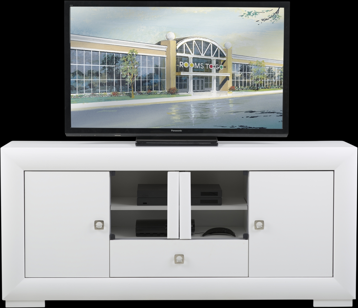 Melena II White 72 in. Console - Thumbnail - Image 1