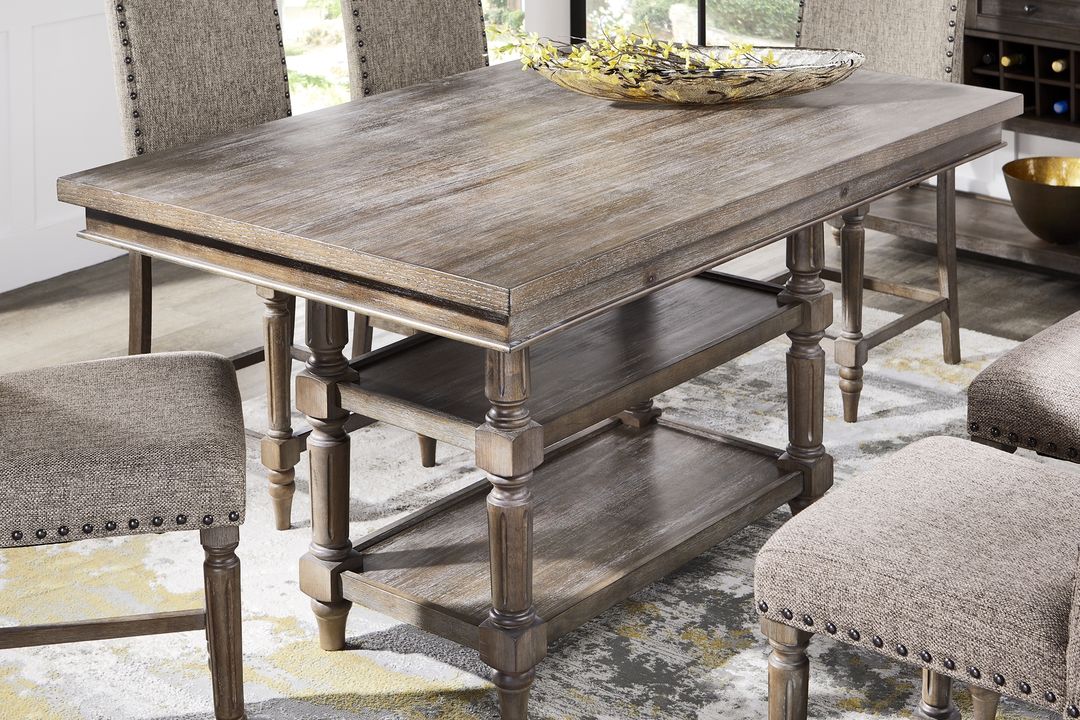 Melian Woods Brown 5 Pc Counter Height Dining Room - Thumbnail - Image 3