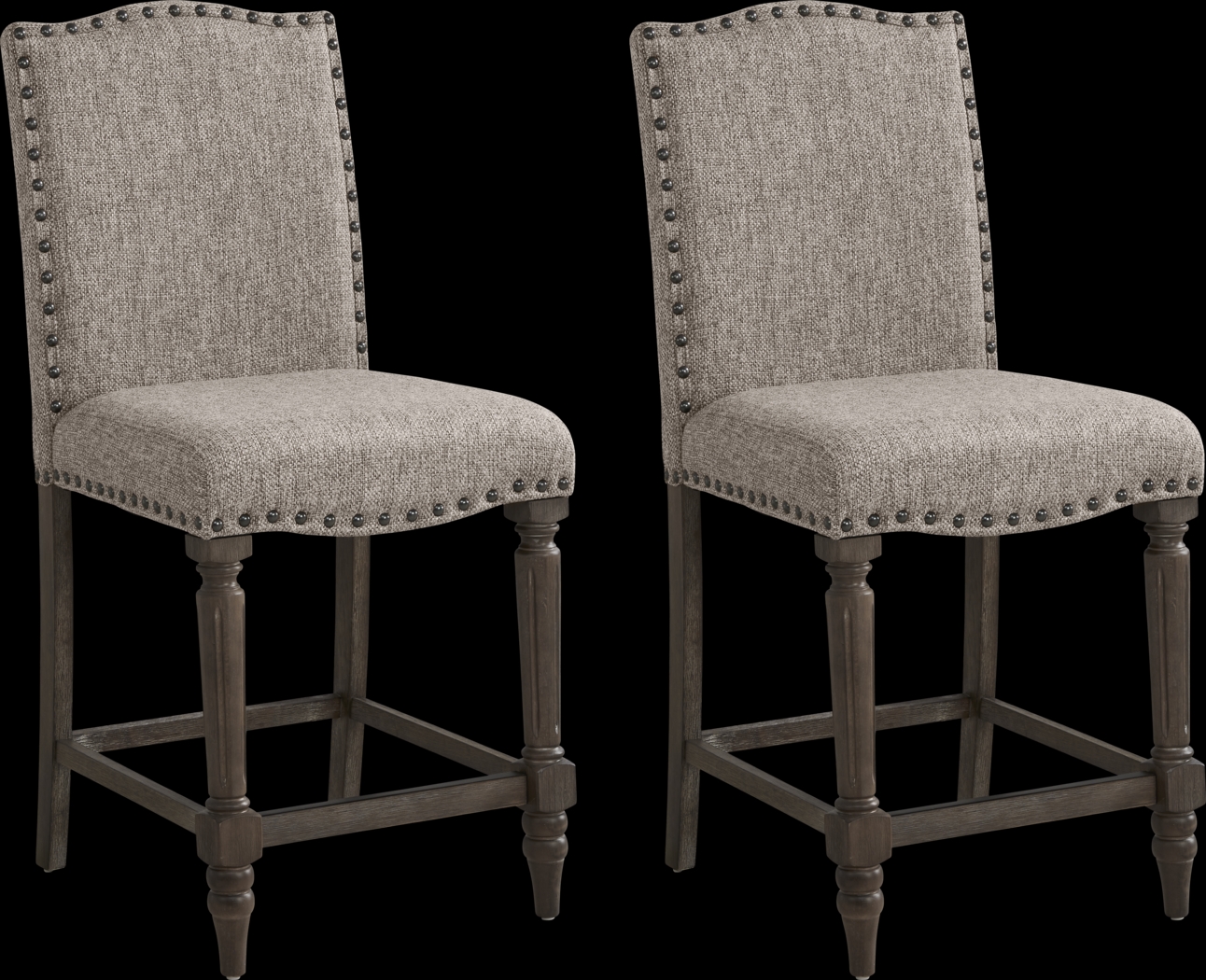 Melian Woods Oatmeal Counter Height Stool, Set of 2 - Thumbnail - Image 1