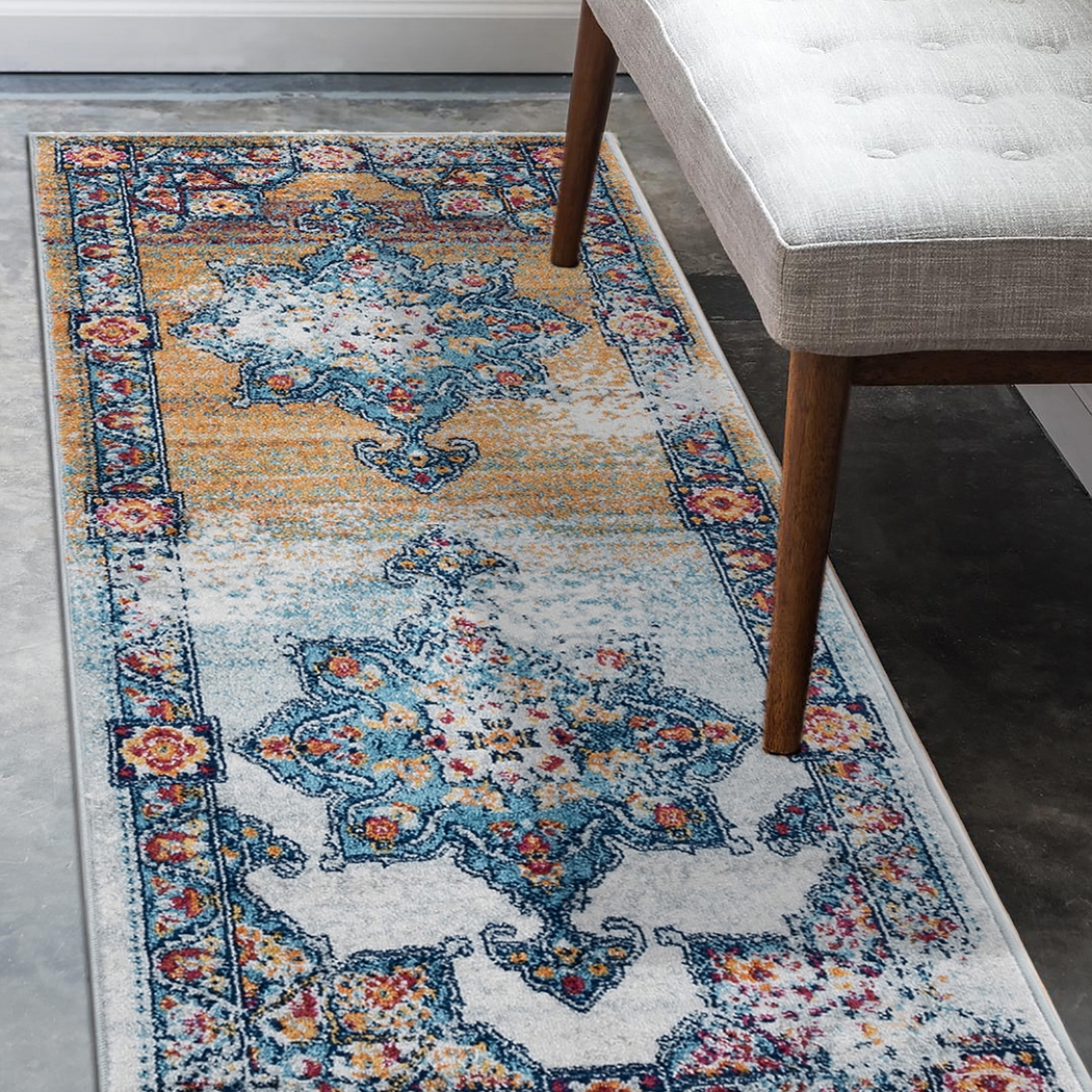 Melidon Orange 2' x 6' Runner Rug - Thumbnail - Image 2