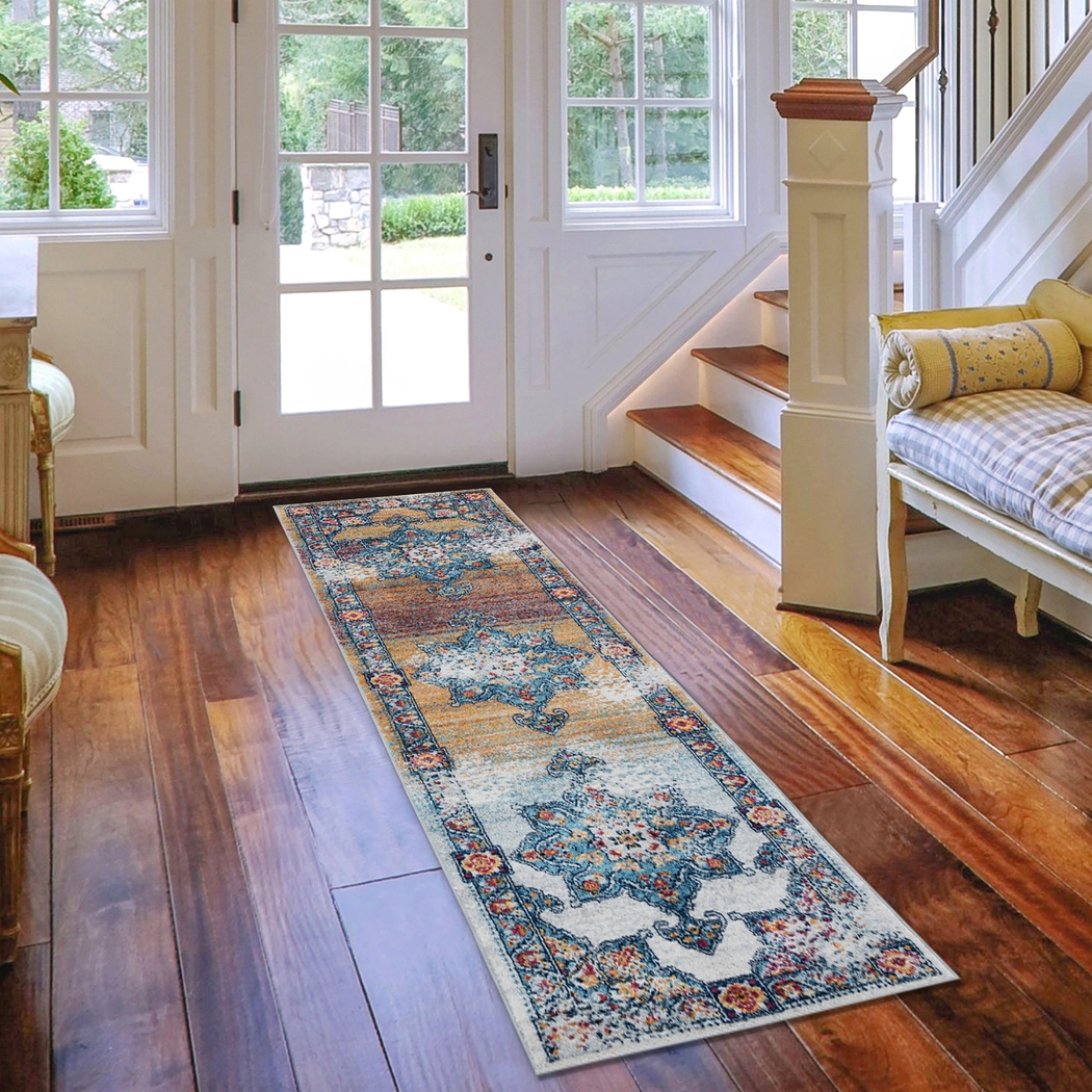 Melidon Orange 2'6 x 10'3 Runner Rug - Thumbnail - Image 2