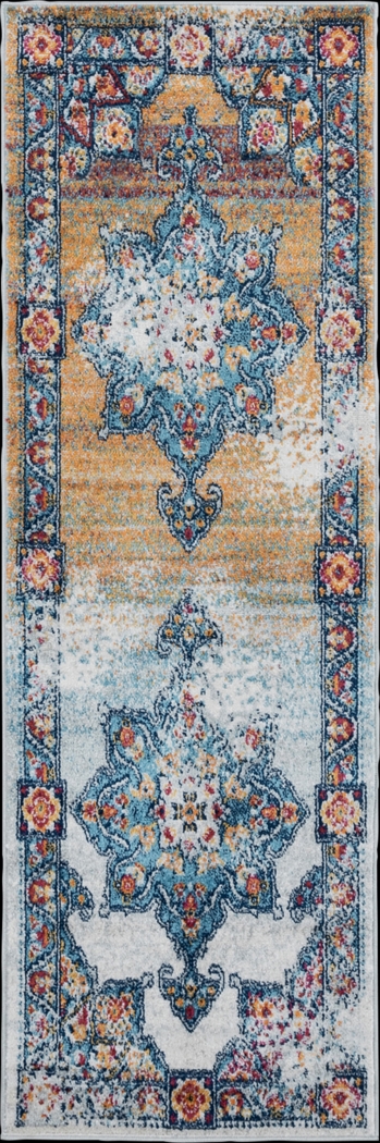 Melidon Orange 2'6 x 10'3 Runner Rug - Thumbnail - Image 1
