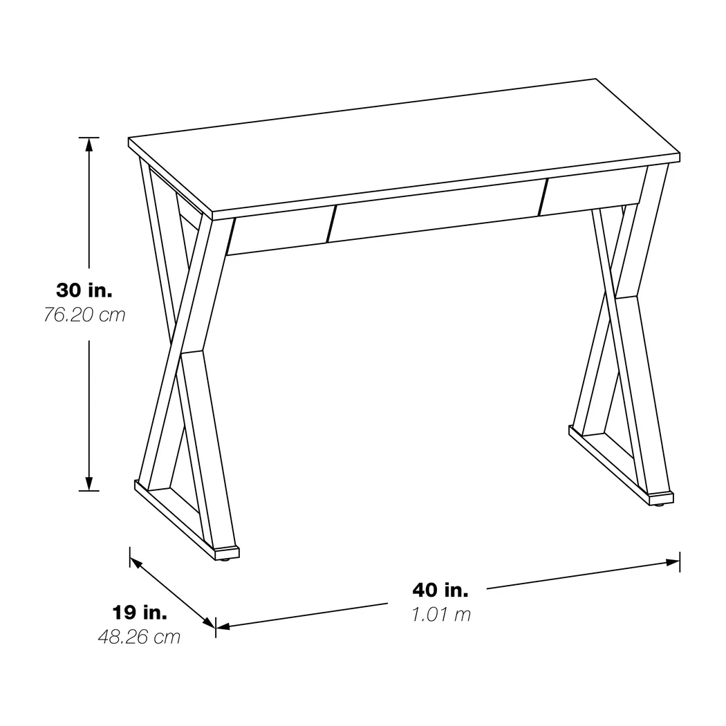 Meline White Writing Desk - Thumbnail - Image 5