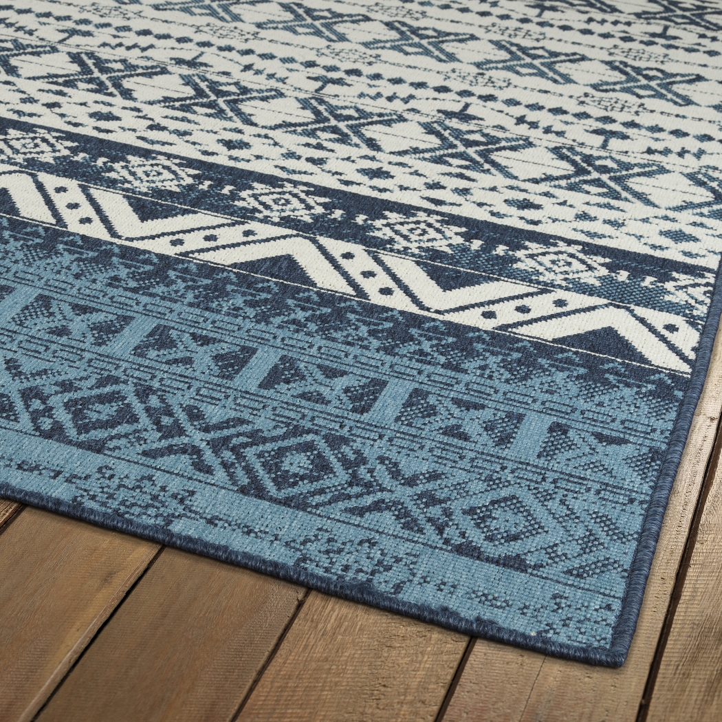 Melito Navy 5' x 7'6 Rug - Thumbnail - Image 2