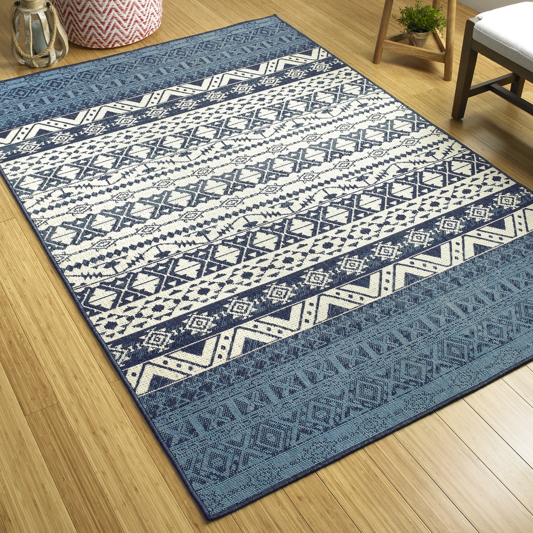 Melito Navy 5' x 7'6 Rug - Thumbnail - Image 3