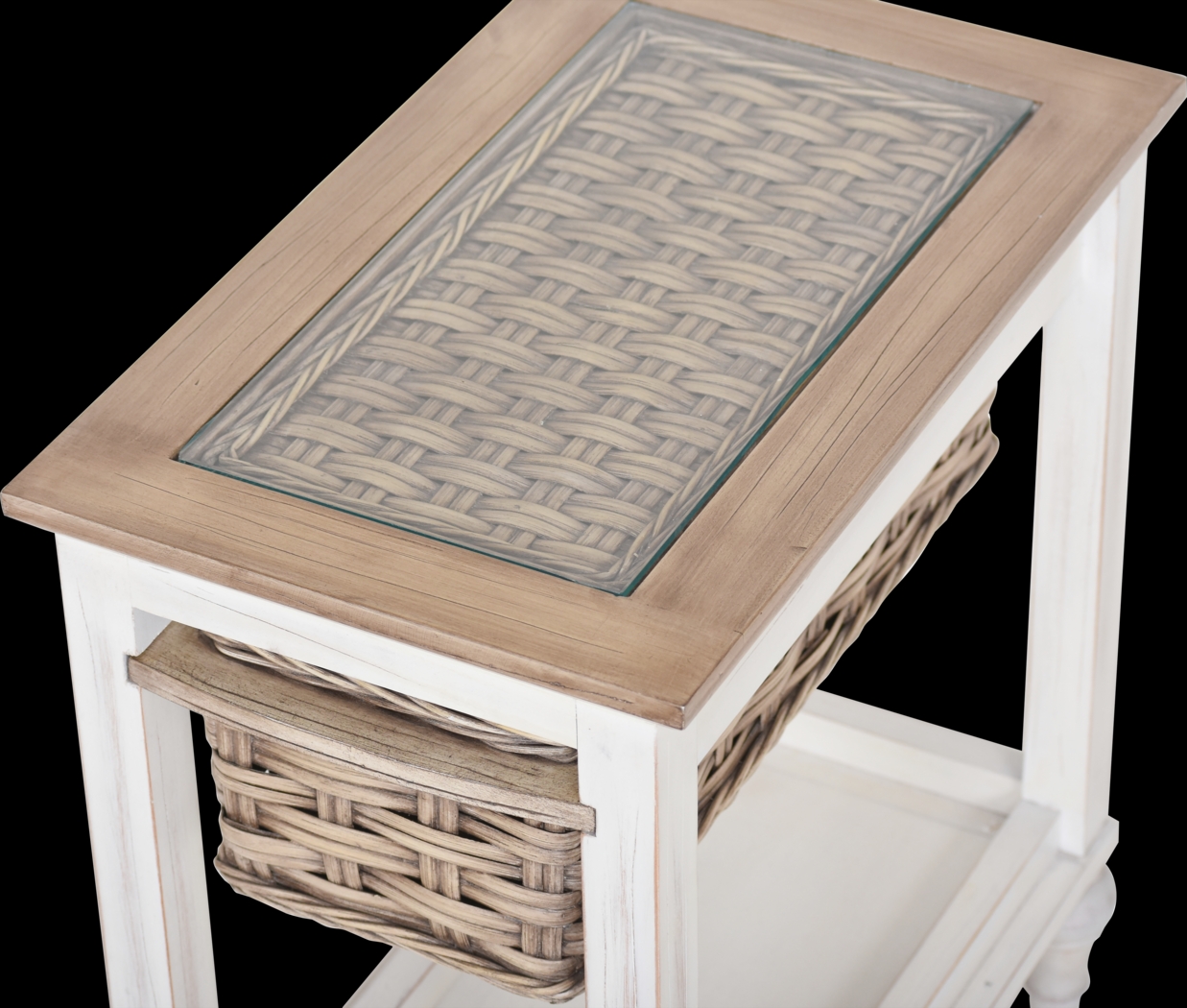 Melkre White Chairside Table - Thumbnail - Image 11