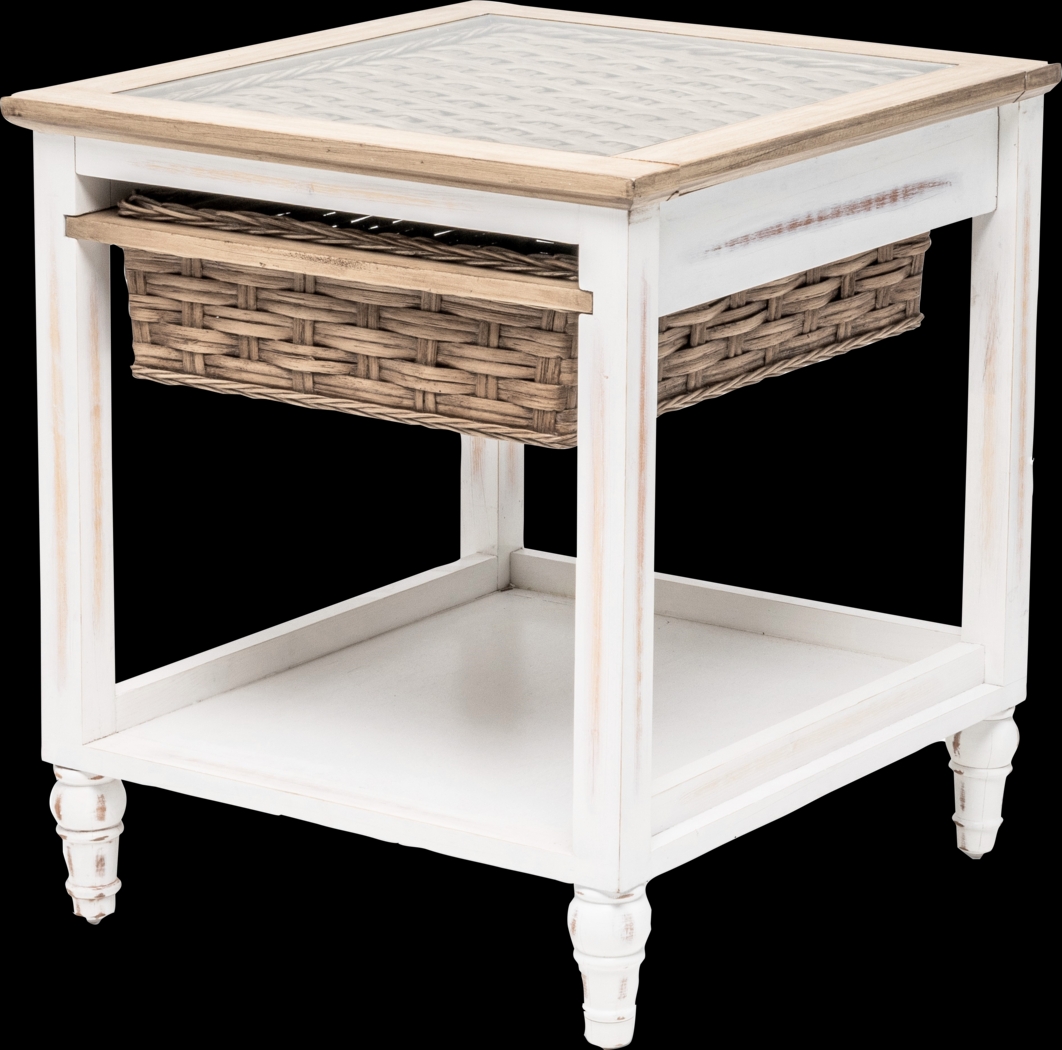 Melkre White End Table - Thumbnail - Image 6