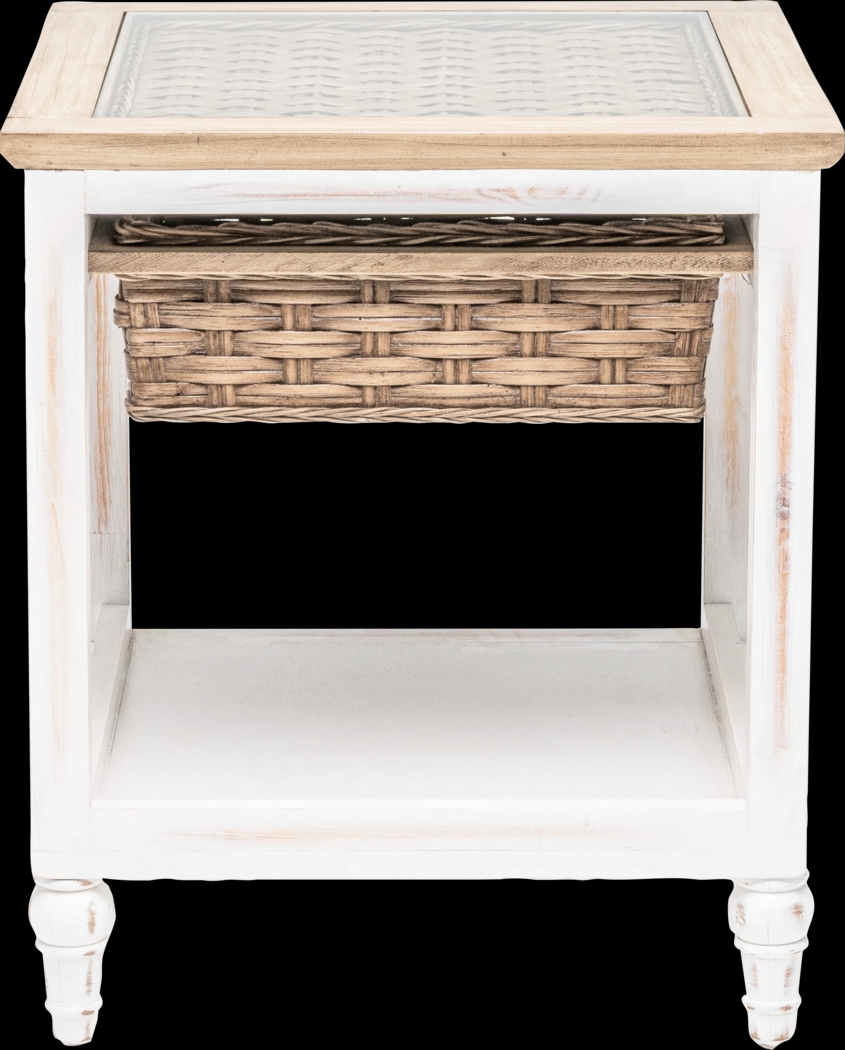 Melkre White End Table - Thumbnail - Image 9