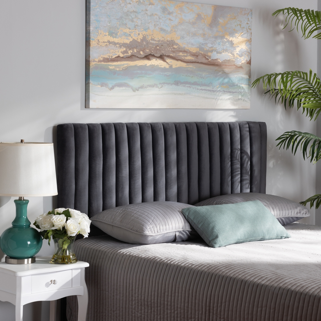Mellany Gray King Headboard - Thumbnail - Image 4