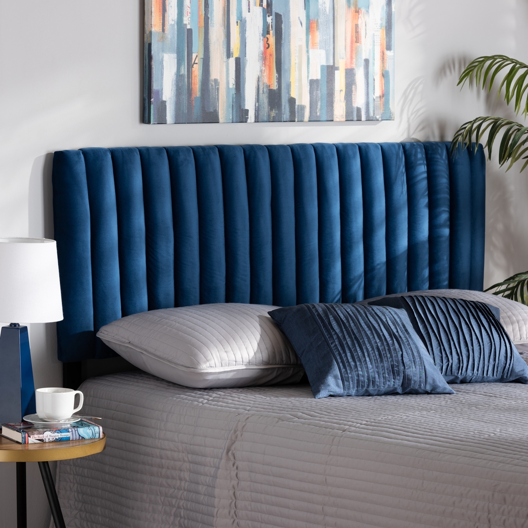 Mellany Navy Full Headboard - Thumbnail - Image 4