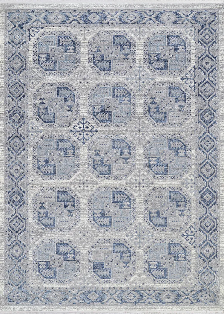 Mellennium Blue 5'3 x 7'6 Rug - Thumbnail - Image 1