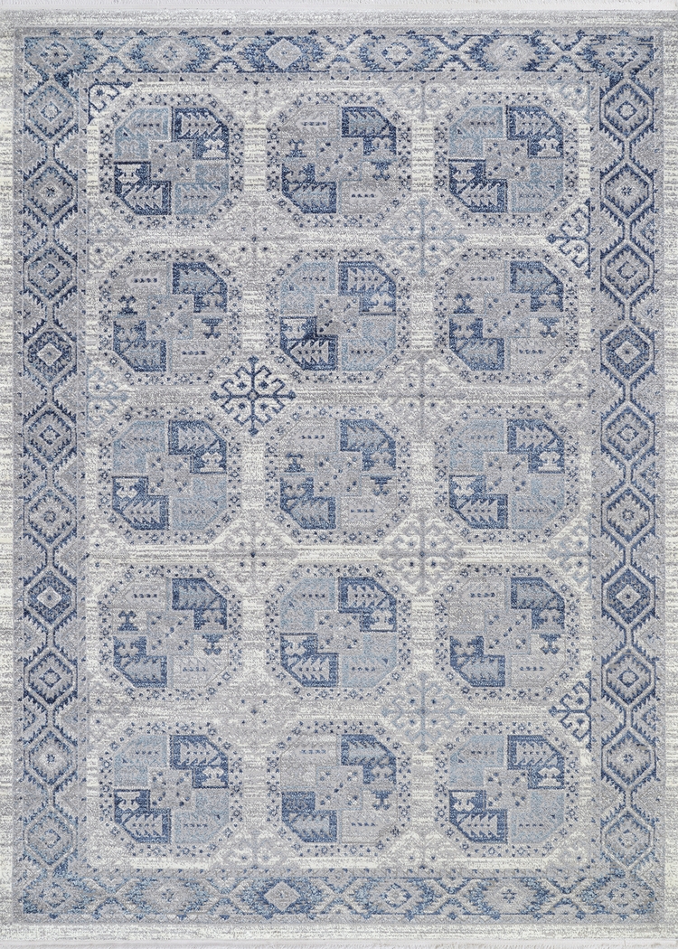 Mellennium Blue 7'10 x 10'3 Rug - Thumbnail - Image 1