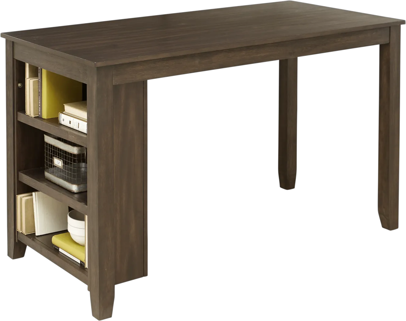 Mellow Morning Brown Kitchen Island Counter Height Dining Table - Thumbnail - Image 2
