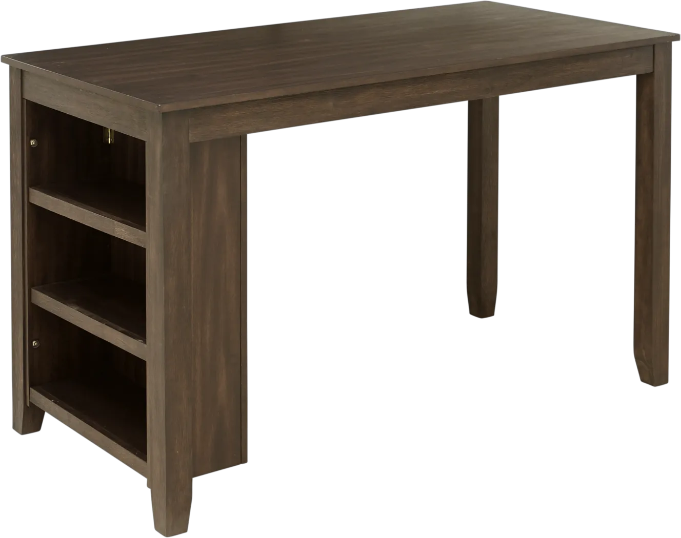 Mellow Morning Brown Kitchen Island Counter Height Dining Table - Thumbnail - Image 1