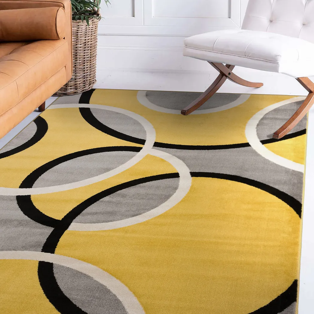Melneras Yellow 5'3 x 7'3 Rug - Thumbnail - Image 2