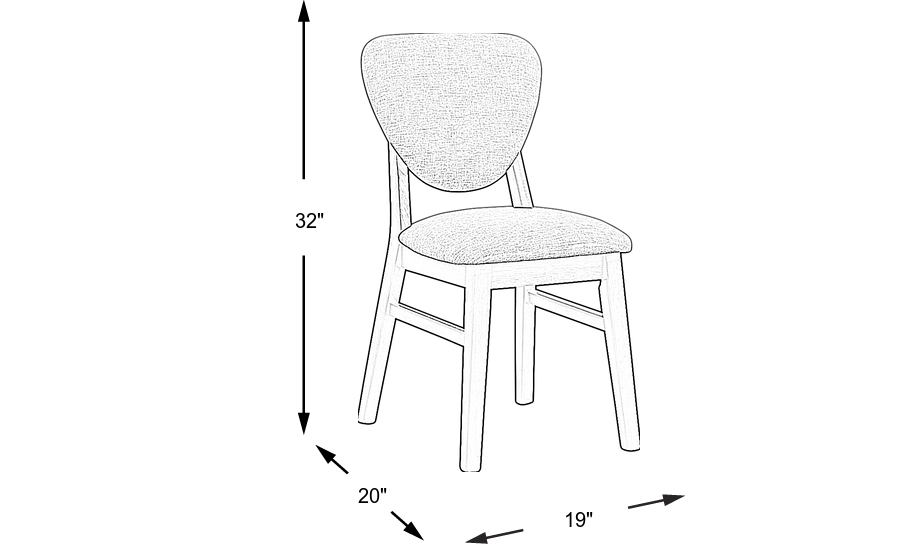 Dimension Image. Please refer to the Dimension Tab on this page for dimension details.