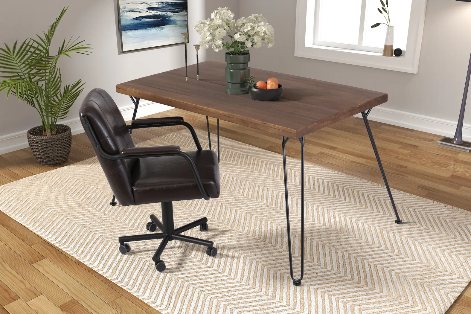 Meloran Brown Desk Chair - Thumbnail - Image 7