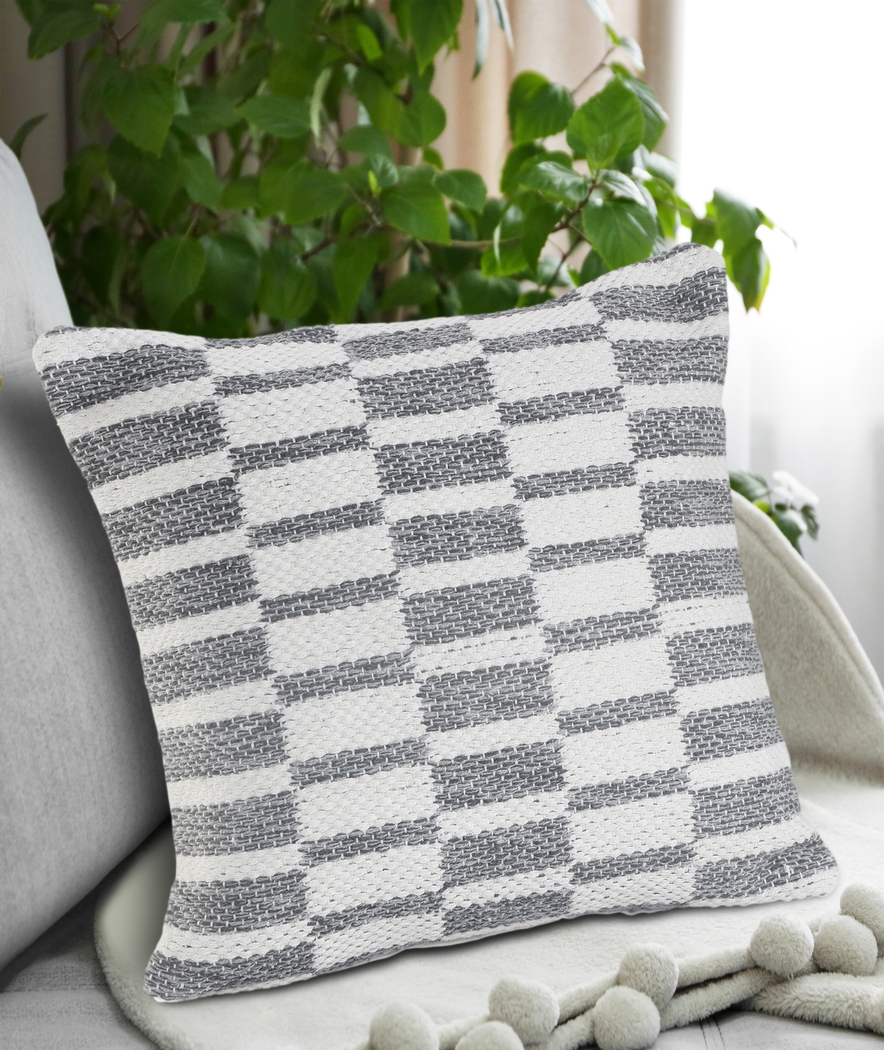 Melorna Gray Throw Pillow - Thumbnail - Image 2