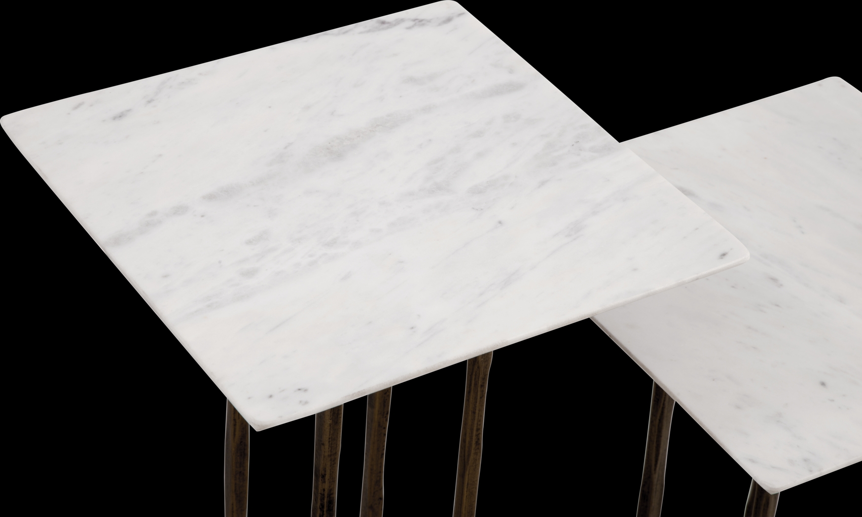 Melqua White Accent Table, Set of 2 - Thumbnail - Image 2