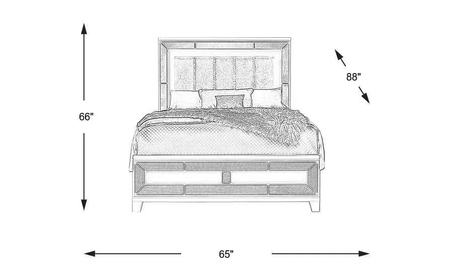 Dimension Image. Please refer to the Dimension Tab on this page for dimension details.