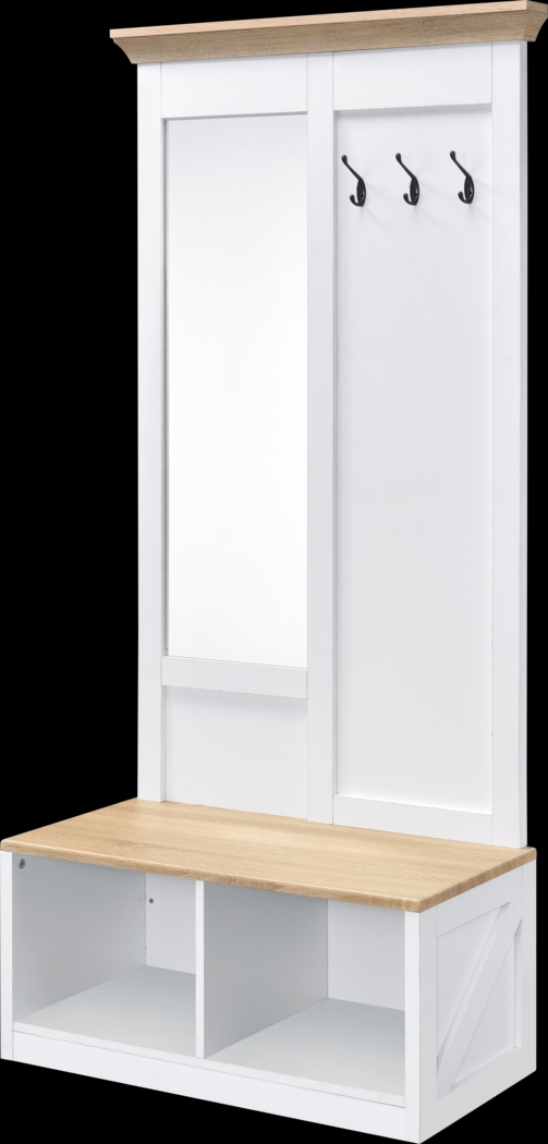 Meltany White Hall Tree - Thumbnail - Image 1