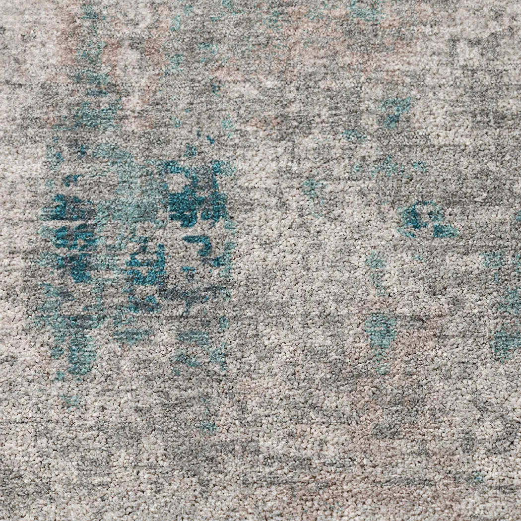Memva Teal 8' x 10' Machine Washable Rug - Thumbnail - Image 3
