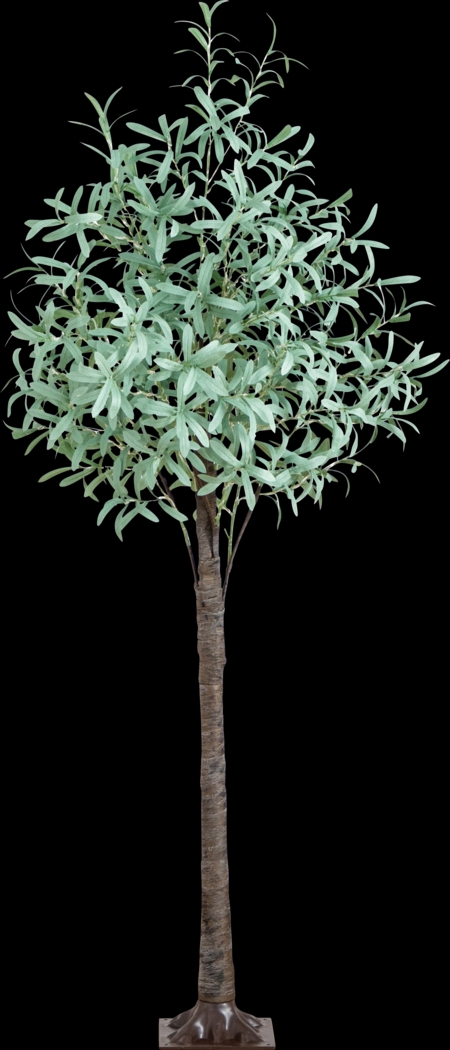 Menallen II Green Silk Tree with Lights - Thumbnail - Image 1