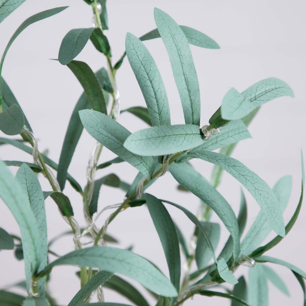 Menallen III Green Silk Tree with Lights - Thumbnail - Image 3