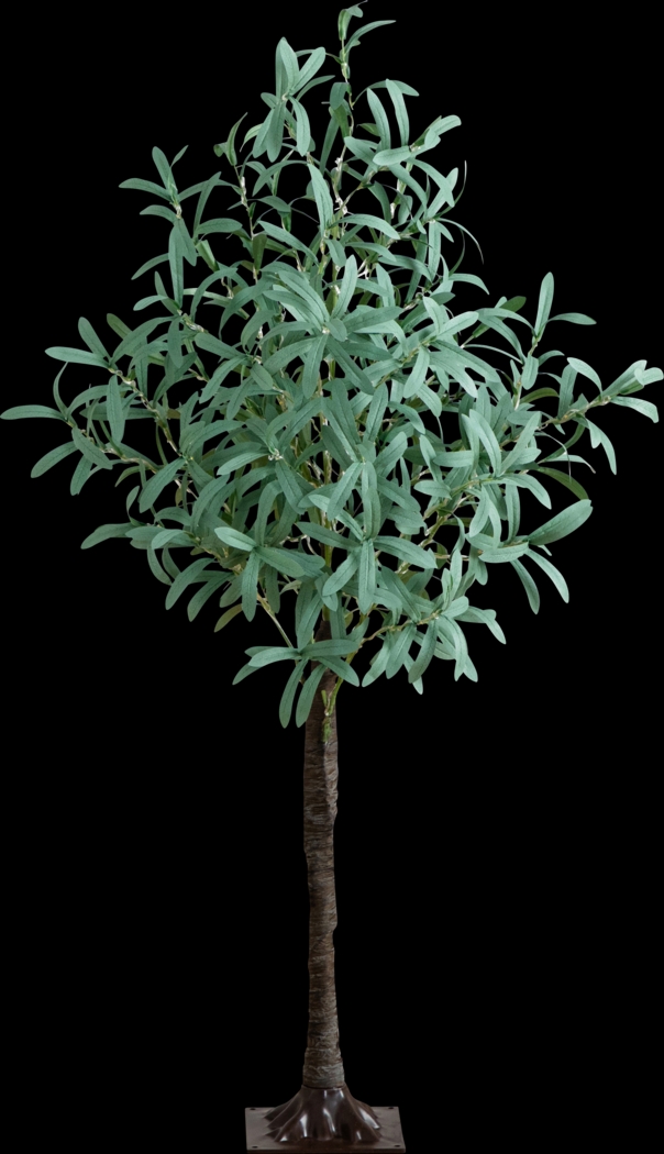 Menallen III Green Silk Tree with Lights - Thumbnail - Image 1