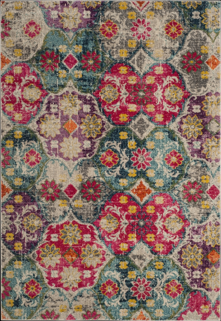 Mendosa Green 6'7 x 9'2 Rug - Thumbnail - Image 1