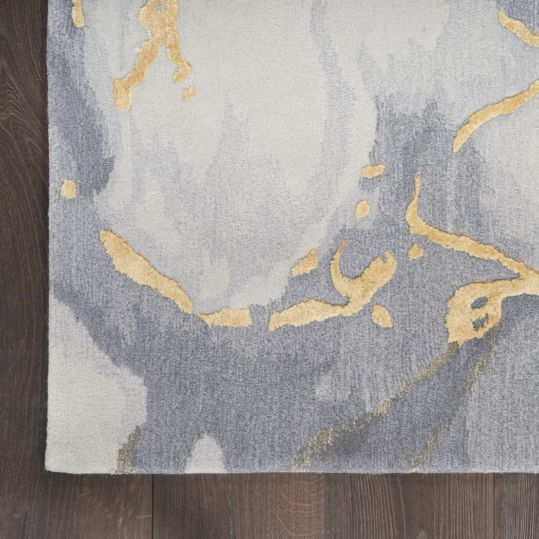 Meniog Gray/Gold 5'6 x 7'5 Rug - Thumbnail - Image 3