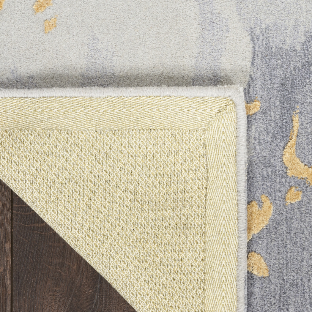 Meniog Gray/Gold 5'6 x 7'5 Rug - Thumbnail - Image 4