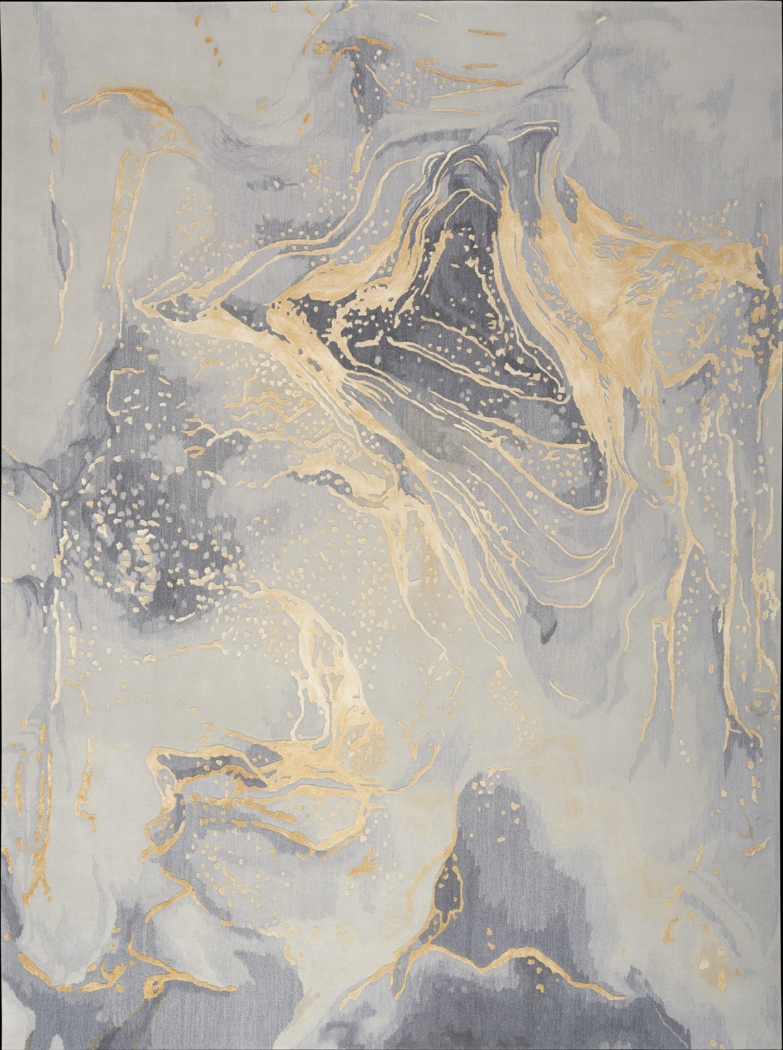 Meniog Gray/Gold 7'9 x 9'9 Rug - Thumbnail - Image 1