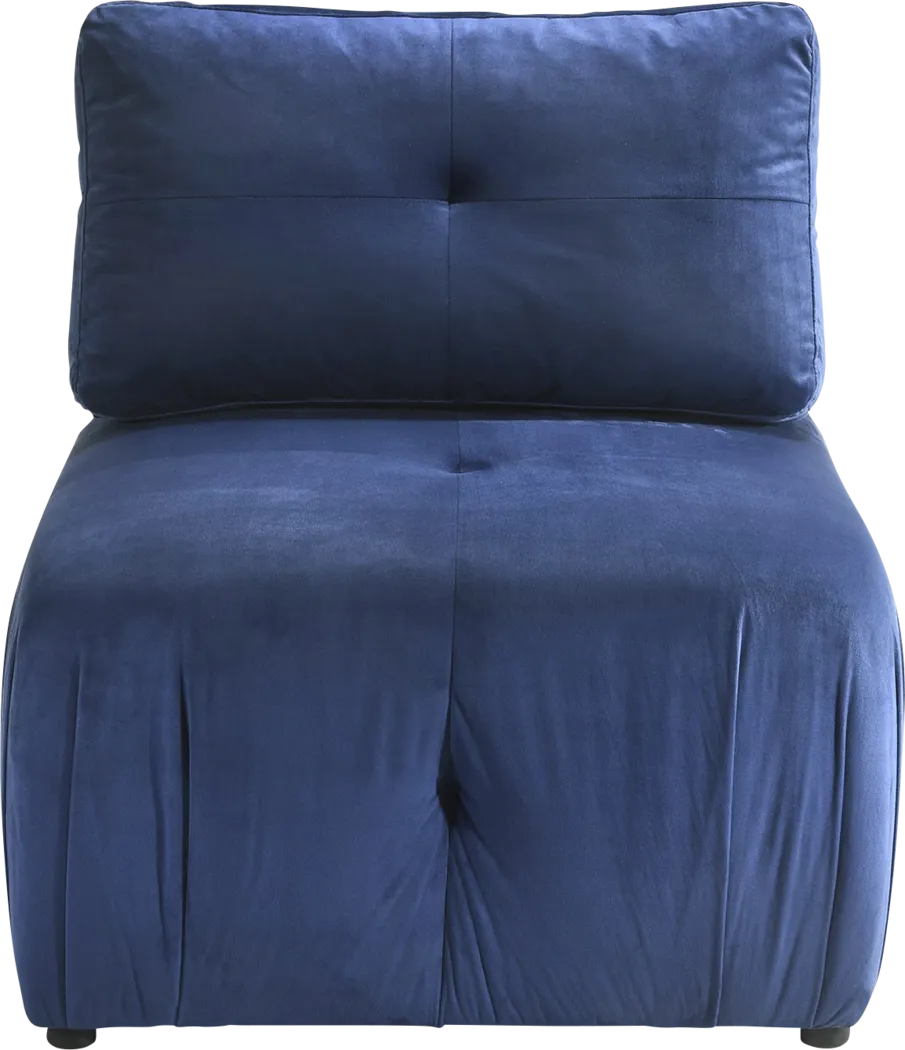 Menna Blue Accent Chair - Thumbnail - Image 3