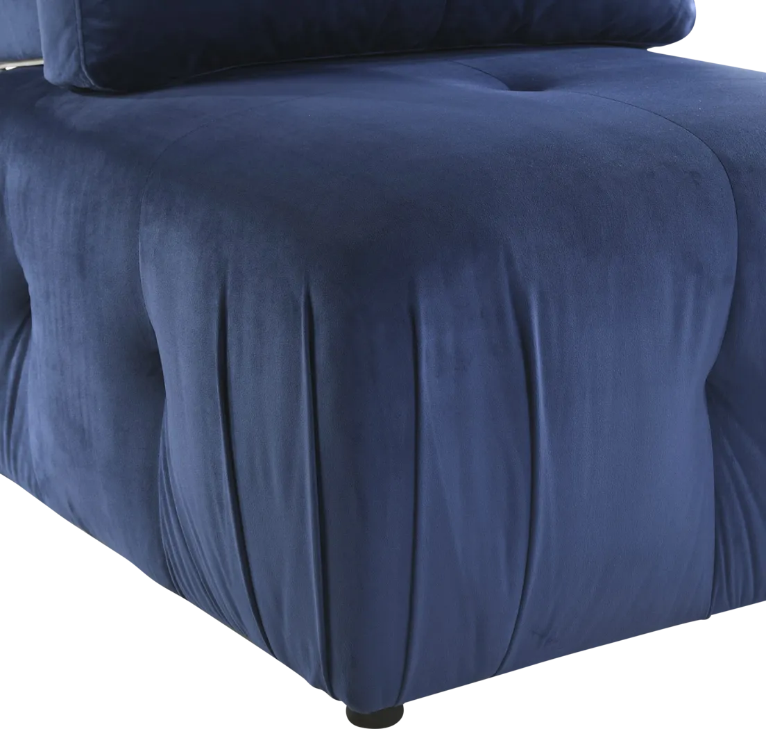 Menna Blue Accent Chair - Thumbnail - Image 4