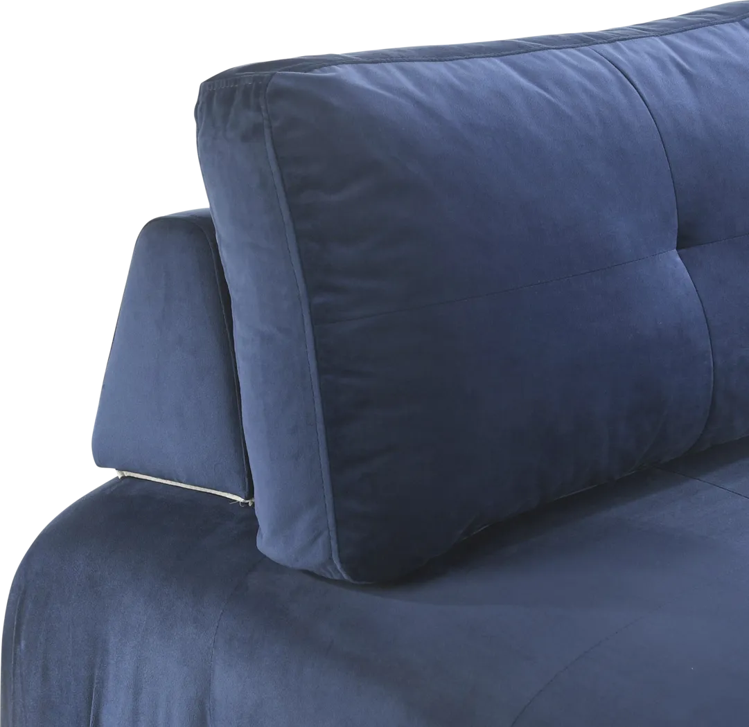 Menna Blue Accent Chair - Thumbnail - Image 6