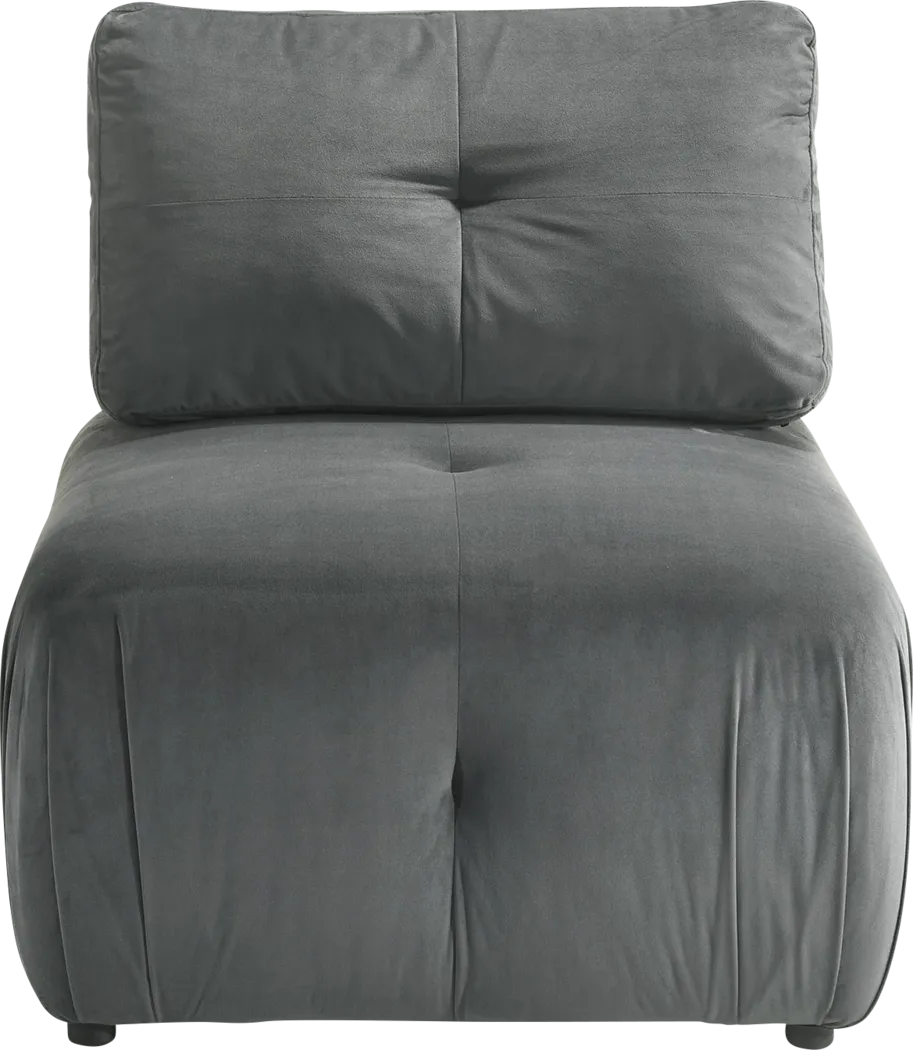 Menna Gray Accent Chair - Thumbnail - Image 3