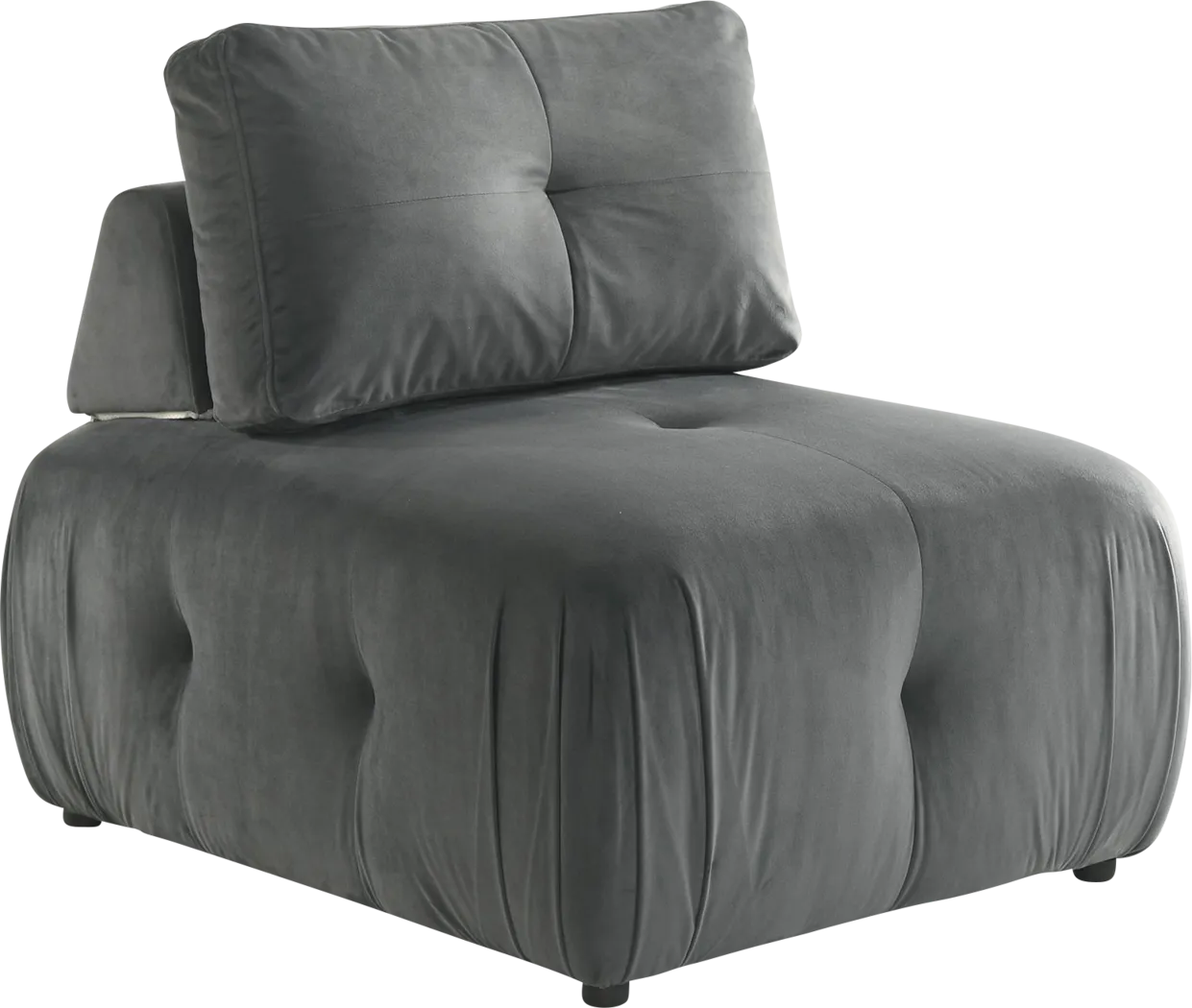 Menna Gray Accent Chair - Thumbnail - Image 1