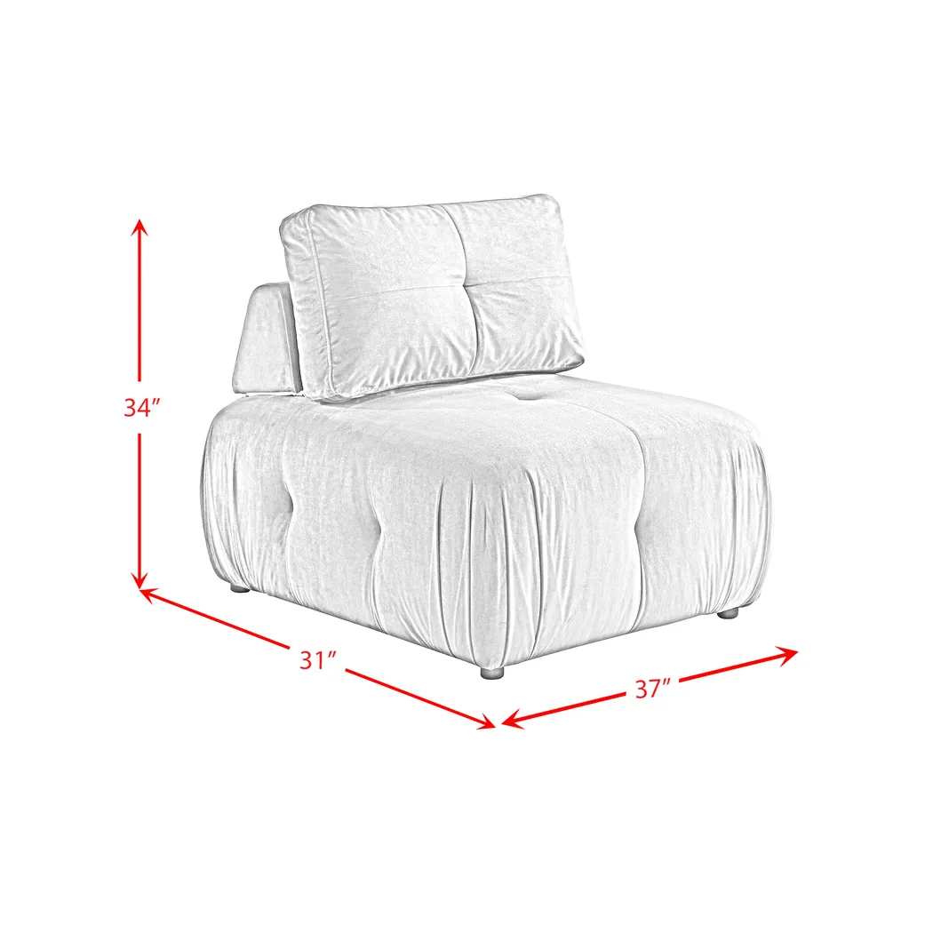 Menna Pink Accent Chair - Thumbnail - Image 3