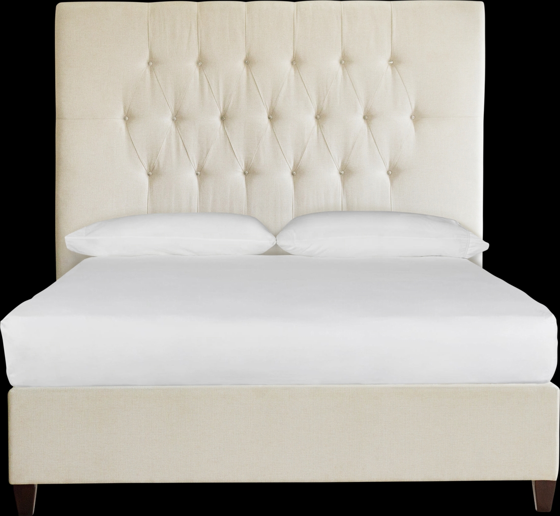 Mensano Beige King Bed - Thumbnail - Image 1