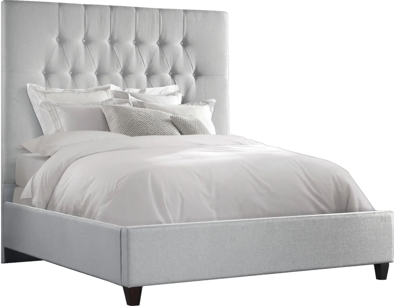 Mensano Gray Queen Bed - Thumbnail - Image 2