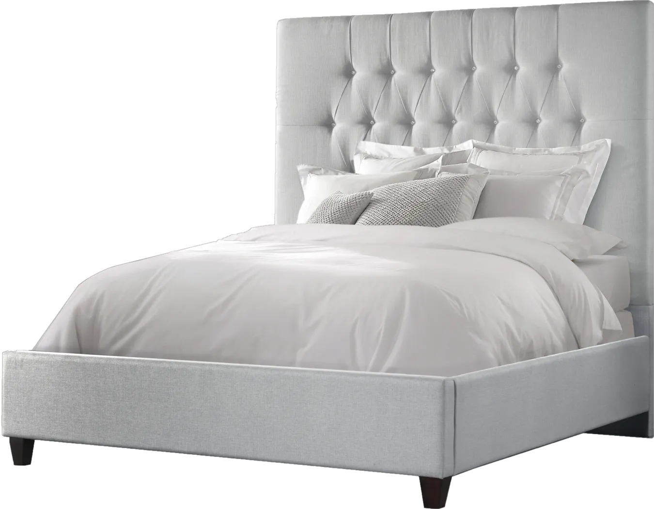 Mensano Gray Queen Bed - Thumbnail - Image 3