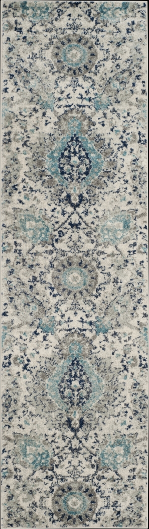 Mentmore Trace Light Gray 2'3 x 8' Runner Rug - Thumbnail - Image 1