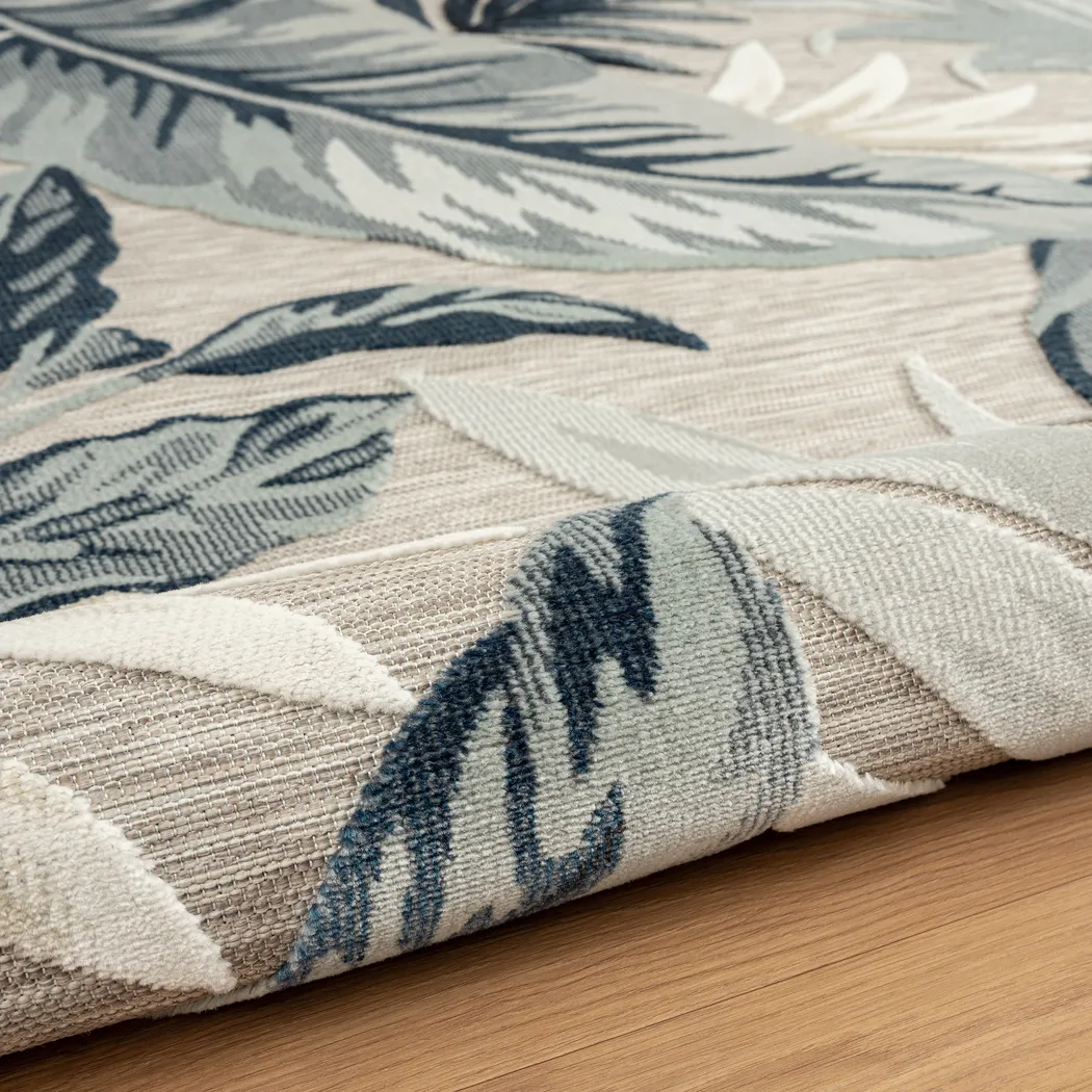 Mepini Cream 7'9 x 9'9 Indoor/Outdoor Rug - Image 6
