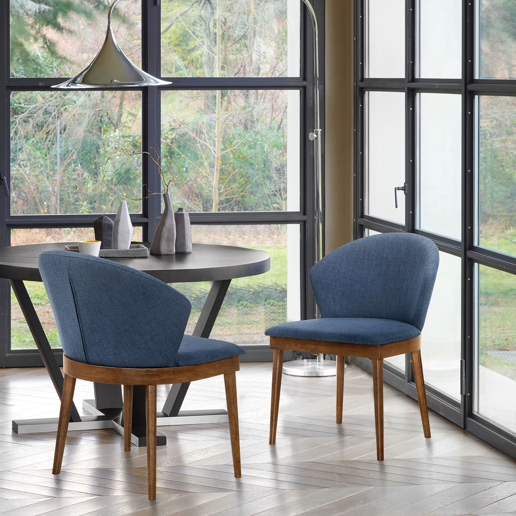 Meralyn I Blue Dining Chair, Set of 2 - Thumbnail - Image 8