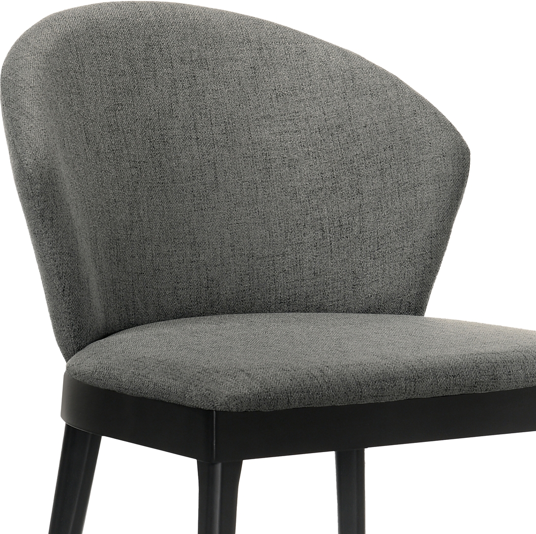 Meralyn II Charcoal Dining Chair, Set of 2 - Thumbnail - Image 5