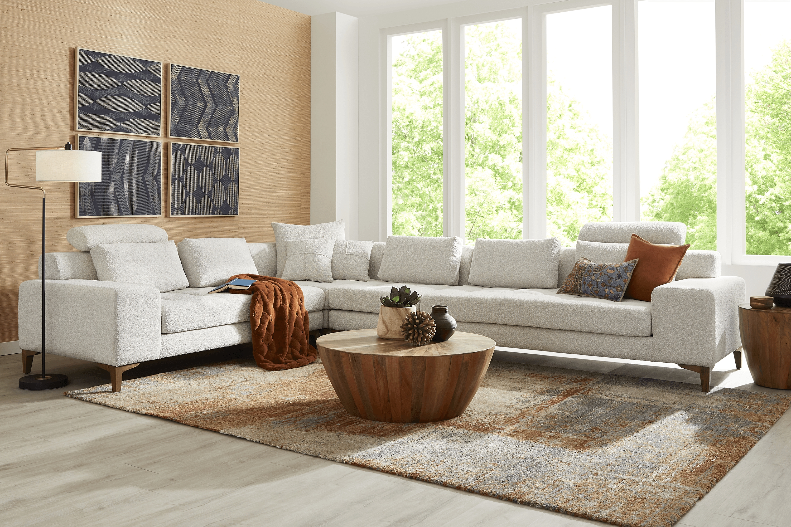 Mercer Place White 4 Pc Sectional - Thumbnail - Image 2