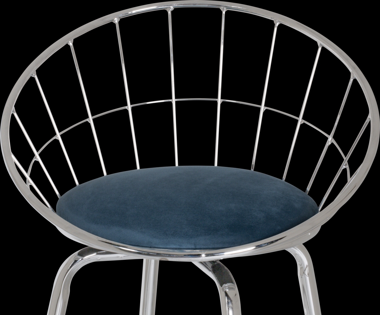 Mercia Blue Swivel Counter Height Stool - Thumbnail - Image 3