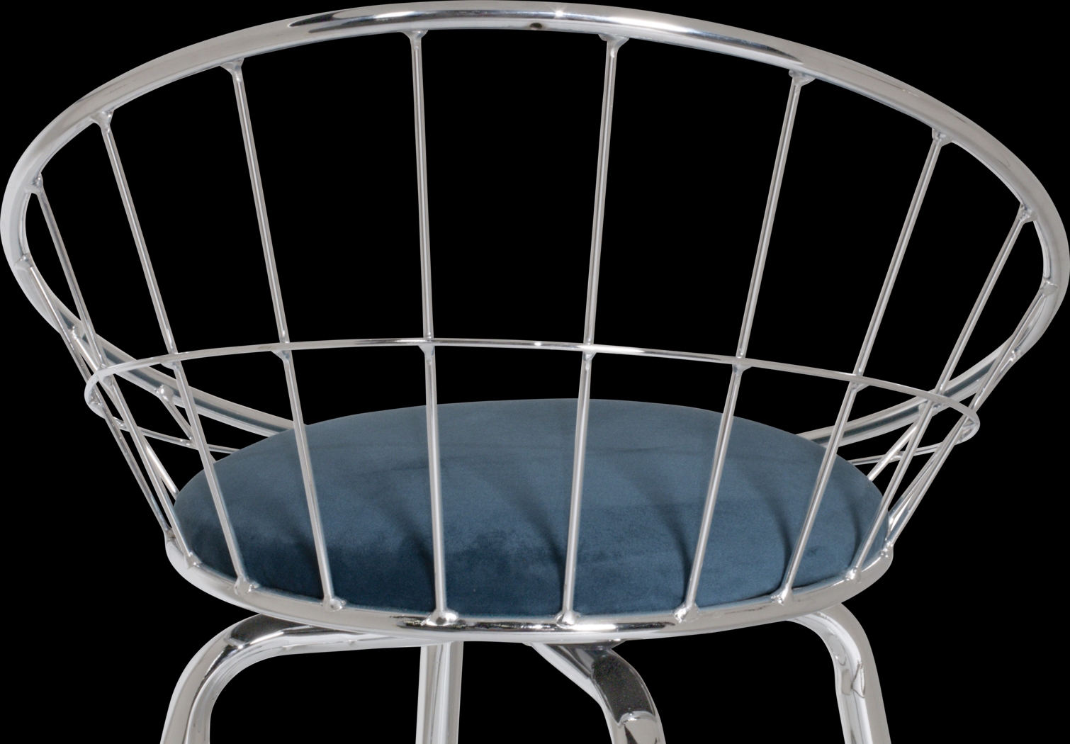 Mercia Blue Swivel Counter Height Stool - Thumbnail - Image 4