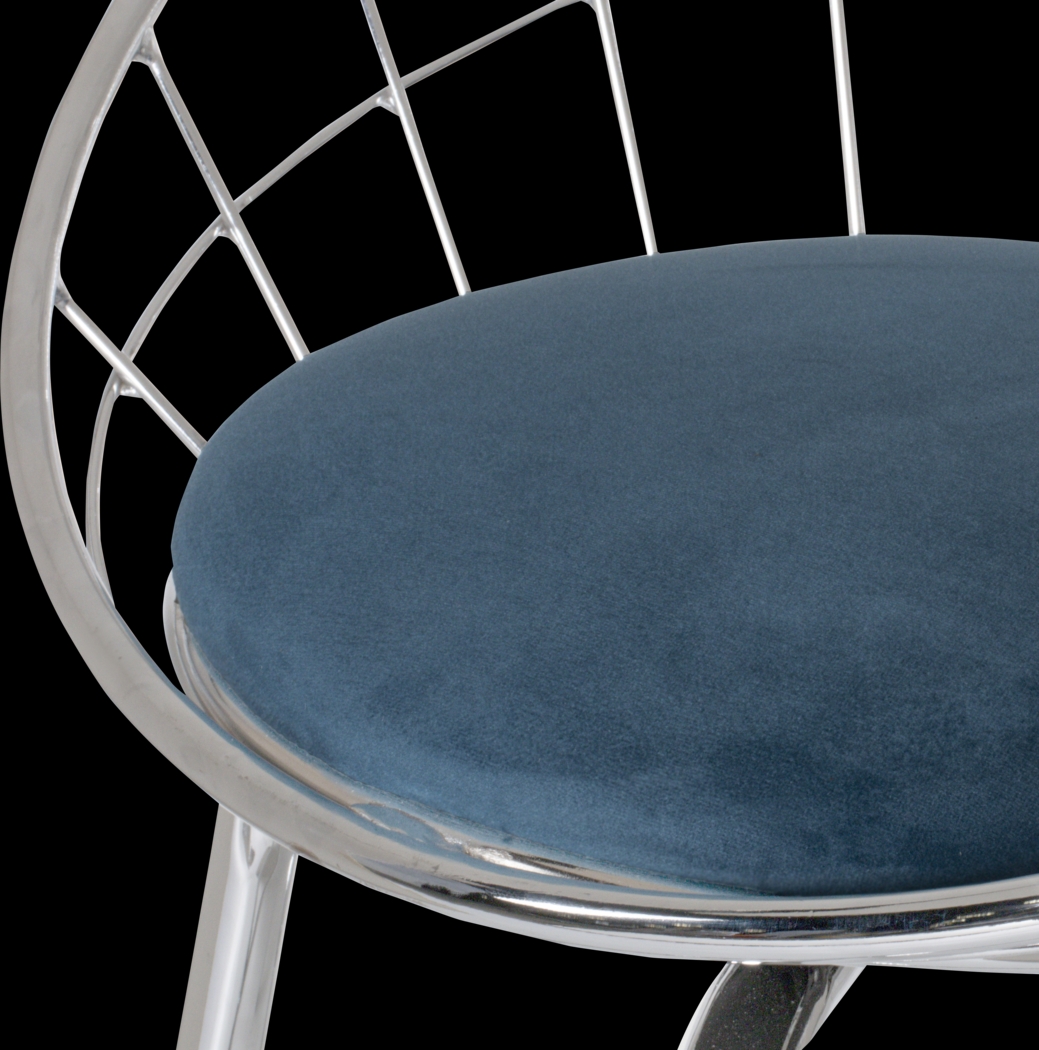 Mercia Blue Swivel Counter Height Stool - Thumbnail - Image 5